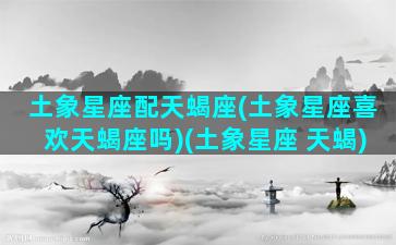 土象星座配天蝎座(土象星座喜欢天蝎座吗)(土象星座 天蝎)